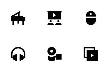 Music, Audio, Video, Cinema And Multimedia Icon Pack