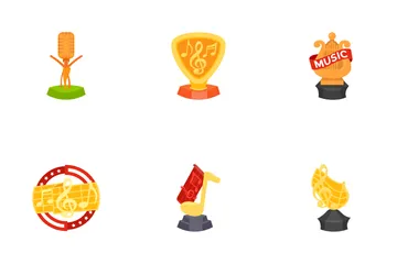 Music Award Statuette Icon Pack