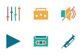 Music Colored Icons Icon Pack