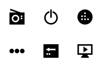 Music Glyph 24 Px Icon Pack