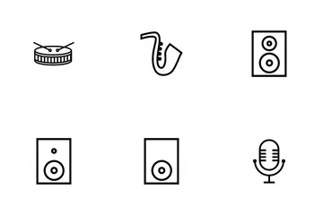 Music Instruments Icon Pack