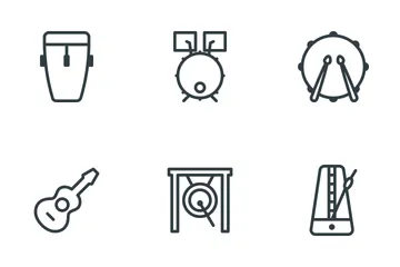 Music Instruments Icon Pack