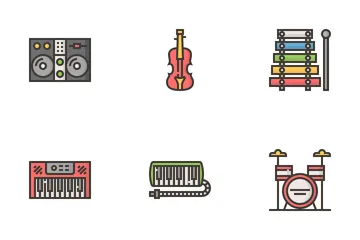 Music Instruments Icon Pack