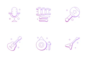 Music Instruments Icon Pack
