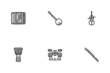 Music Instruments Performance Icon Pack