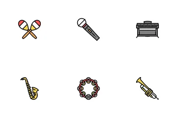Music Instruments Performance Icon Pack