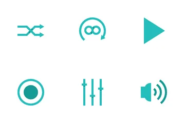 Music Player Button Icon Pack