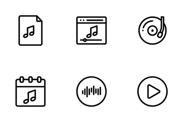 Music Player Interface Icon Pack