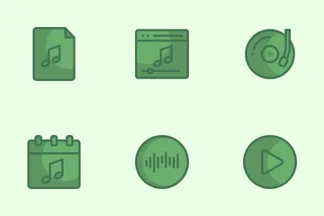 Music Player Interface Icon Pack