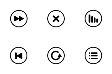 Music Player Rounded Icon Pack