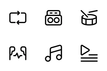 Music Regular Icon Pack