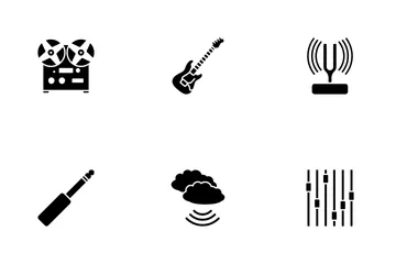Music Stencil Icon Pack