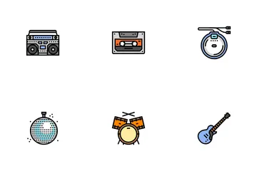 Música Retro Paquete de Iconos