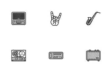 Música Retro Paquete de Iconos