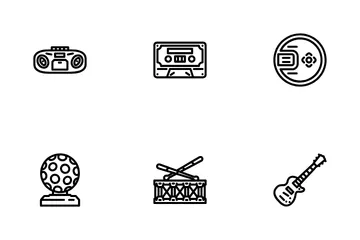 Música Retro Paquete de Iconos