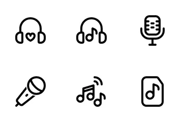 Música y audio Paquete de Iconos