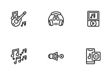 Música y audio Paquete de Iconos