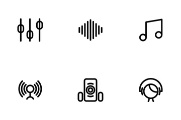 Música y multimedia Paquete de Iconos