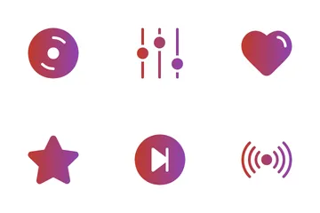 Música y multimedia Icon Pack