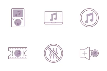 Música y multimedia Icon Pack