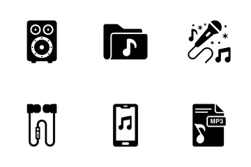 Música y multimedia Paquete de Iconos