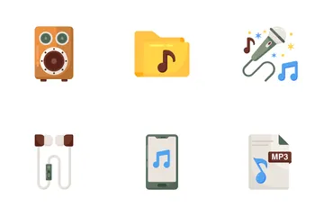 Música y multimedia Paquete de Iconos