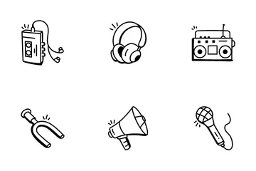 Musical Doodle Icon Pack