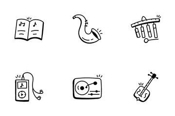 Musical Doodle Icon Pack