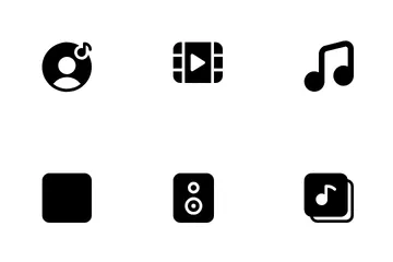 Musik- und Medienplayer Symbolpack