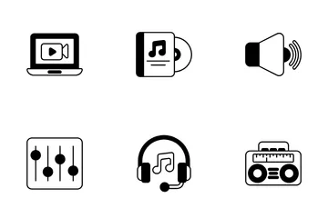 Musik und Multimedia Symbolpack