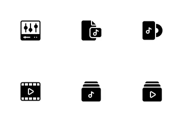 Musik- und Video-App Symbolpack