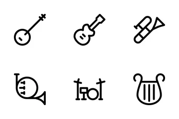 Musikinstrument Symbolpack
