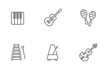 Musikinstrument Symbolpack