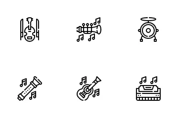 Musikinstrumente Symbolpack