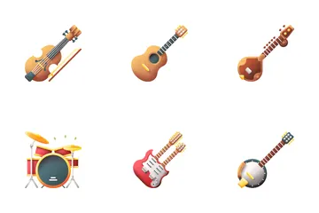 Musikinstrumente Icon Pack