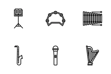 Musikinstrumente Symbolpack