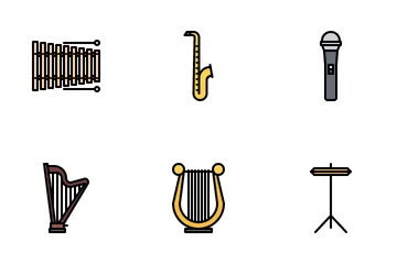 Musikinstrumente Symbolpack