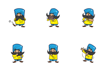 Mustache Man Icon Pack
