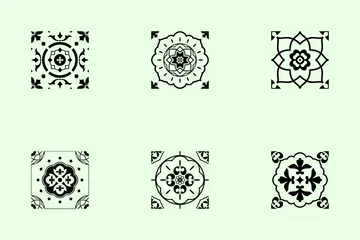 Muster-Hintergrund Symbolpack