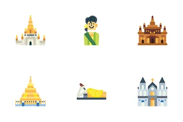 Myanmar Paquete de Iconos