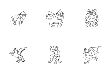 Mythologische Figuren Symbolpack