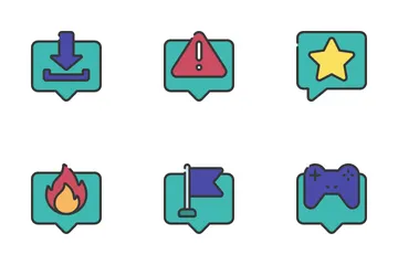 Nachrichten und Kommunikation Symbolpack