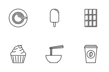 Nahrungsmittel und Getränke Symbolpack