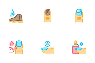 Nail Infection Disease Icon Pack