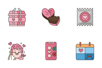 Namoro e amor Icon Pack