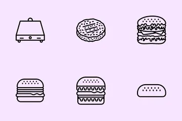 National Hamburger Day Icon Pack