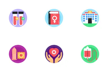 National HIV AIDS And Aging Awareness Day Icon Pack