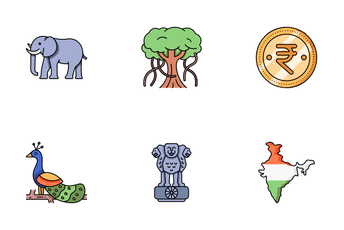 National Symbols Of INDIA Icon Pack