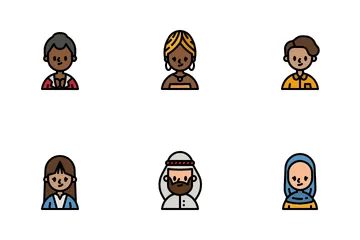 Nationality Avatar Icon Pack