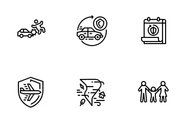 Natural Disaster Insurance Icon Pack